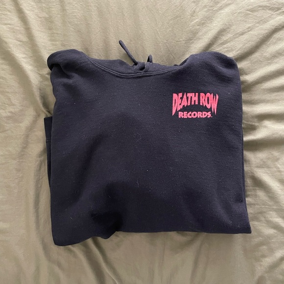 Death Row Records The Untouchable Black/Red Hoodie Pullover - Picture 2 of 3